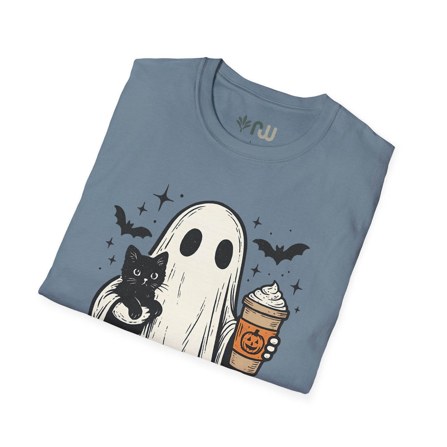 "Ghost and Cat" - Softstyle T-Shirt