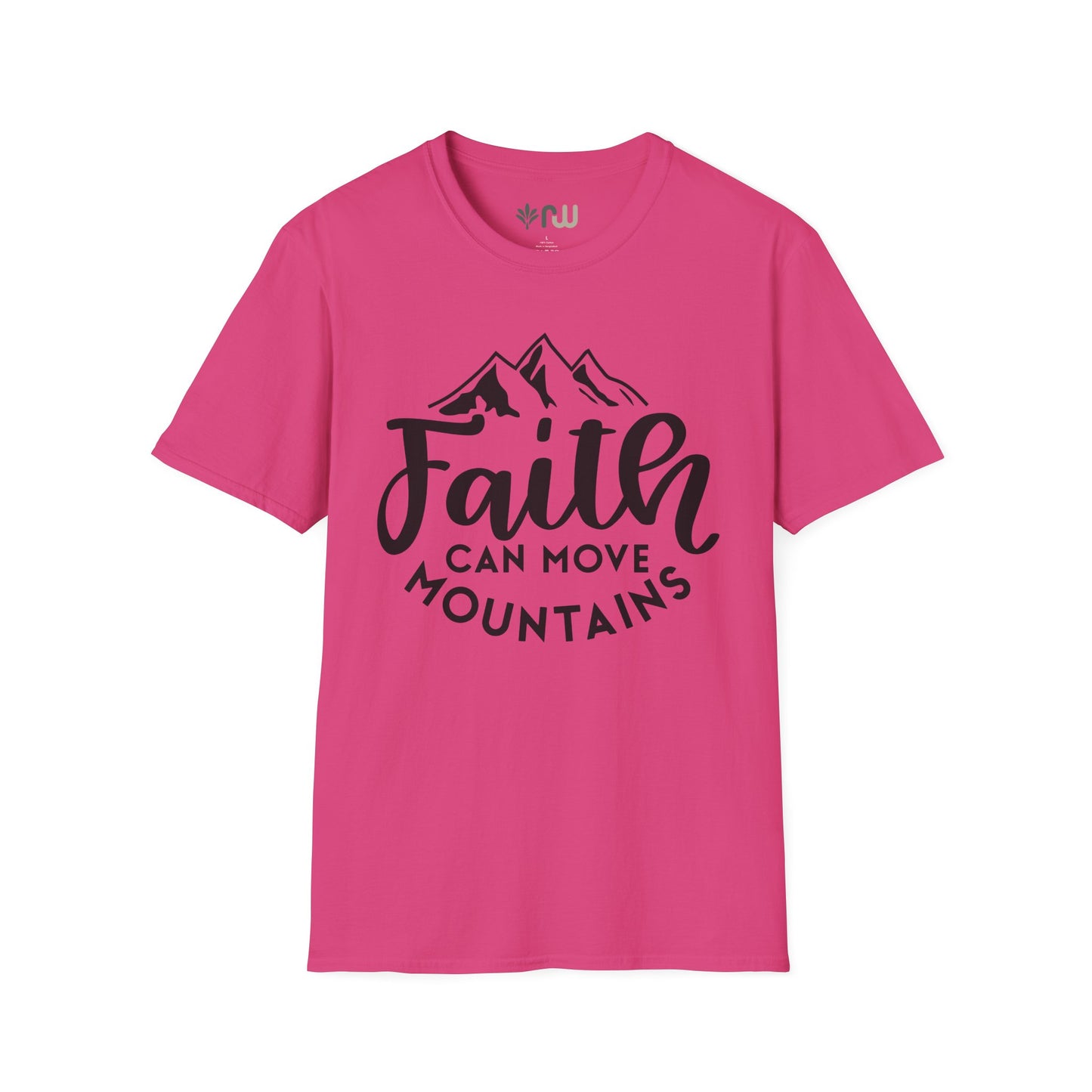 "Faith Can Move Mountains" Softstyle T-Shirt