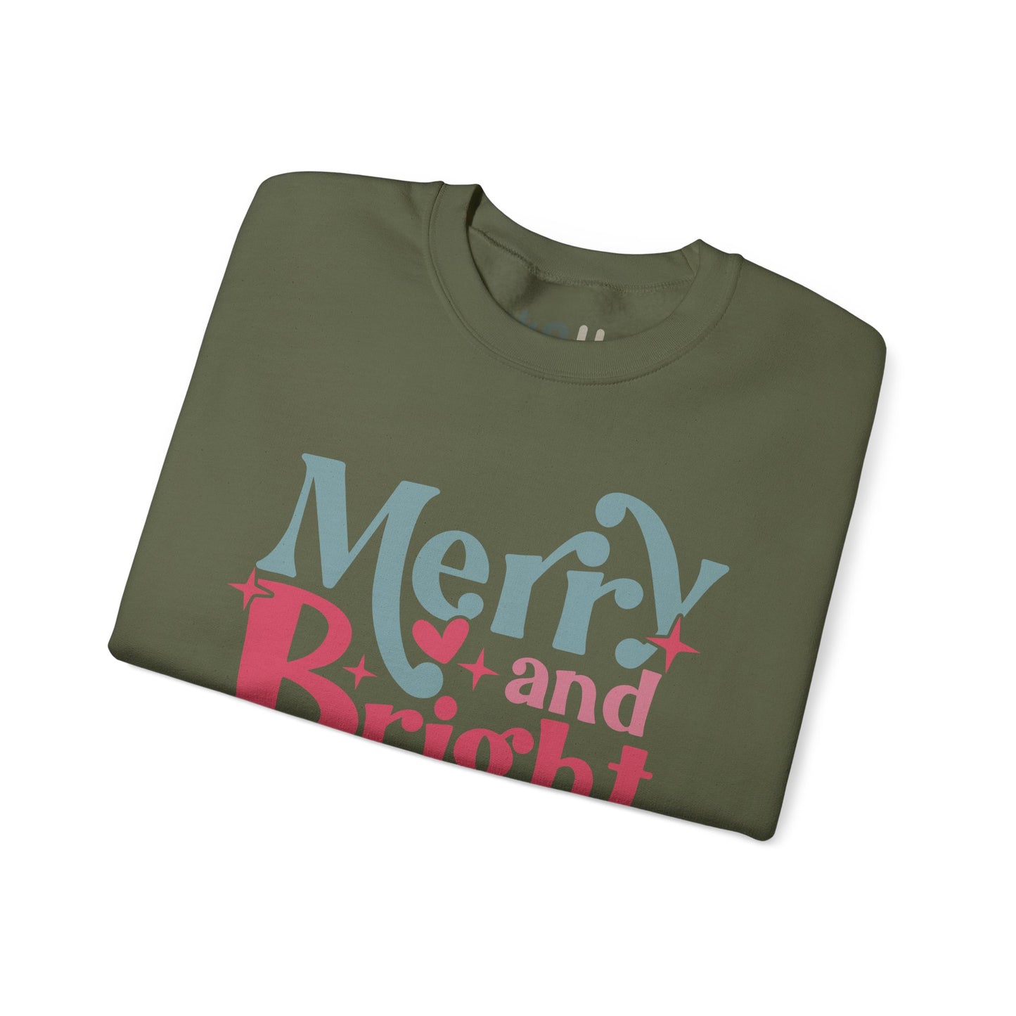 "Merry & Bright" - Crewneck Sweatshirt