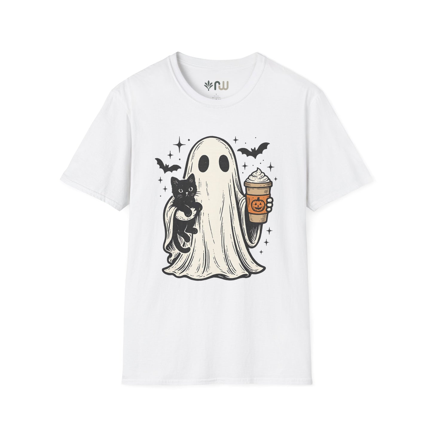 "Ghost and Cat" - Softstyle T-Shirt