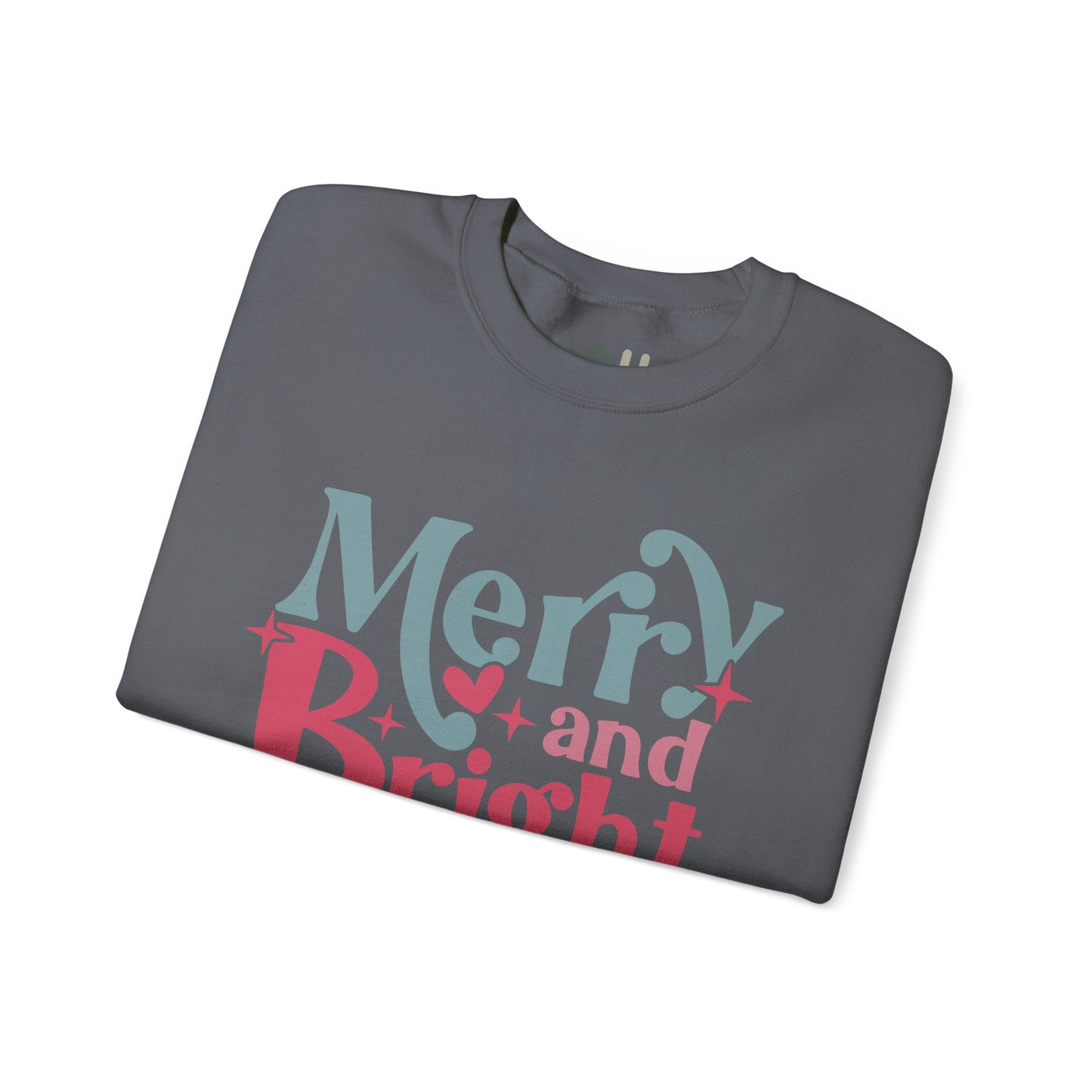 "Merry & Bright" - Crewneck Sweatshirt