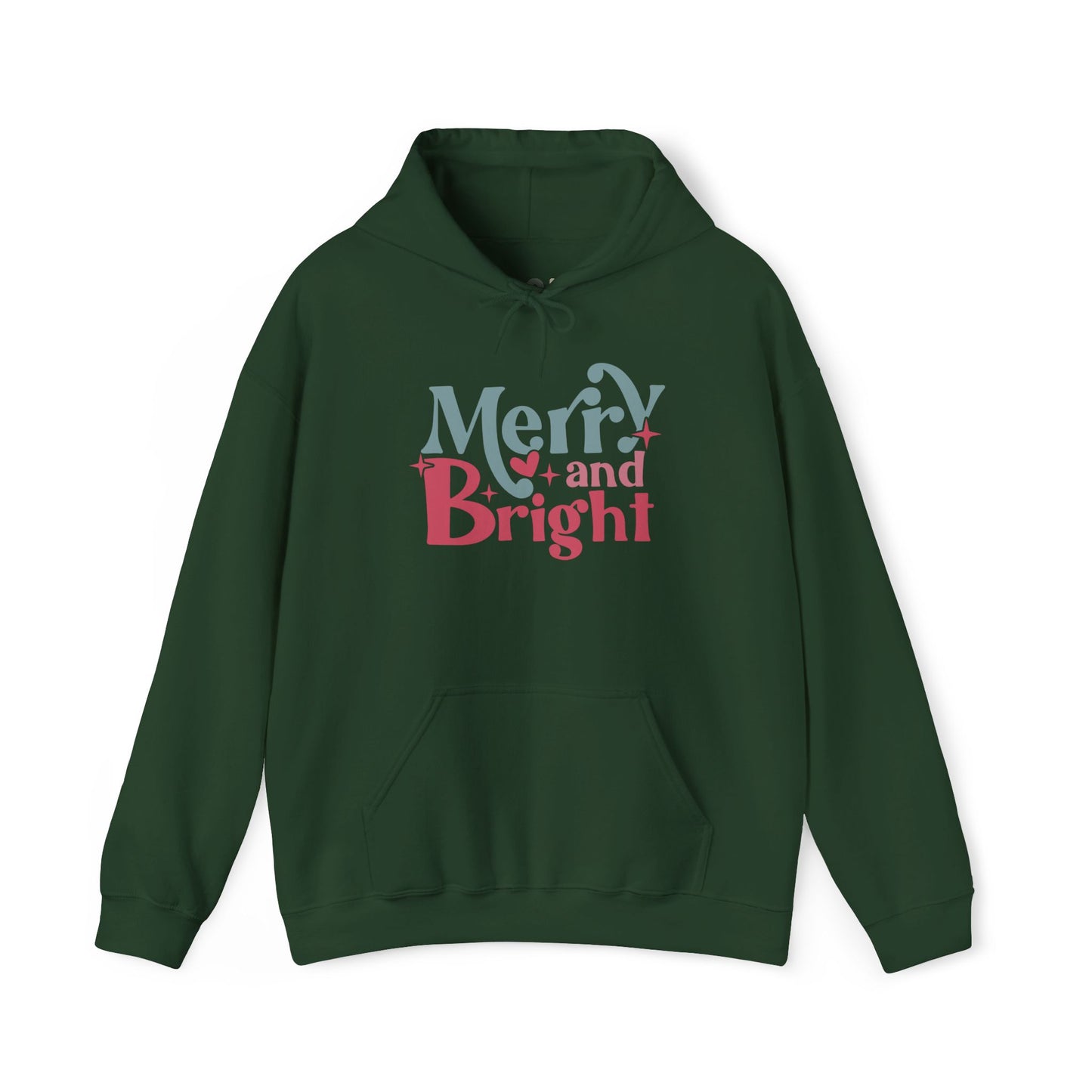 "Merry & Bright?" Hooded Sweatshirt