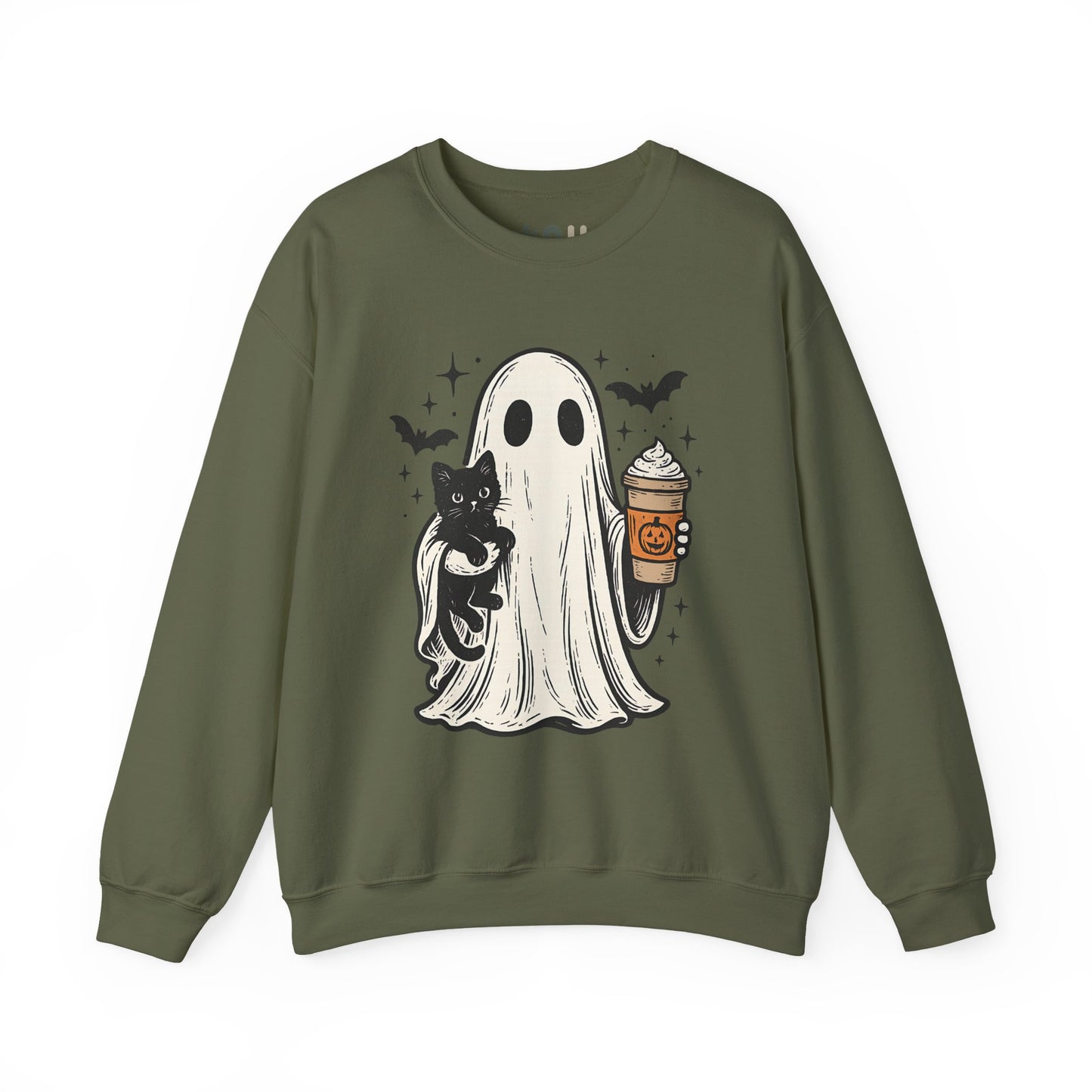 "Ghost and Cat" - Crewneck Sweatshirt