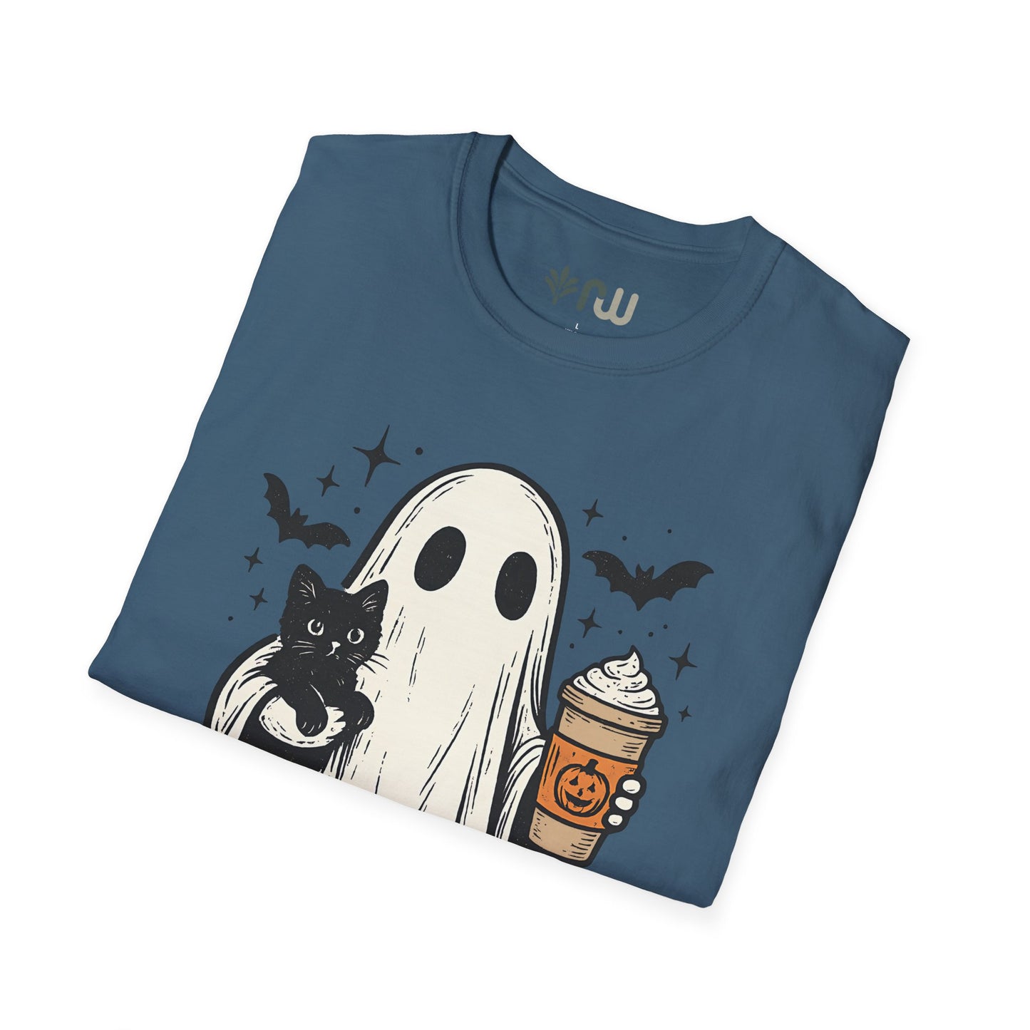 "Ghost and Cat" - Softstyle T-Shirt