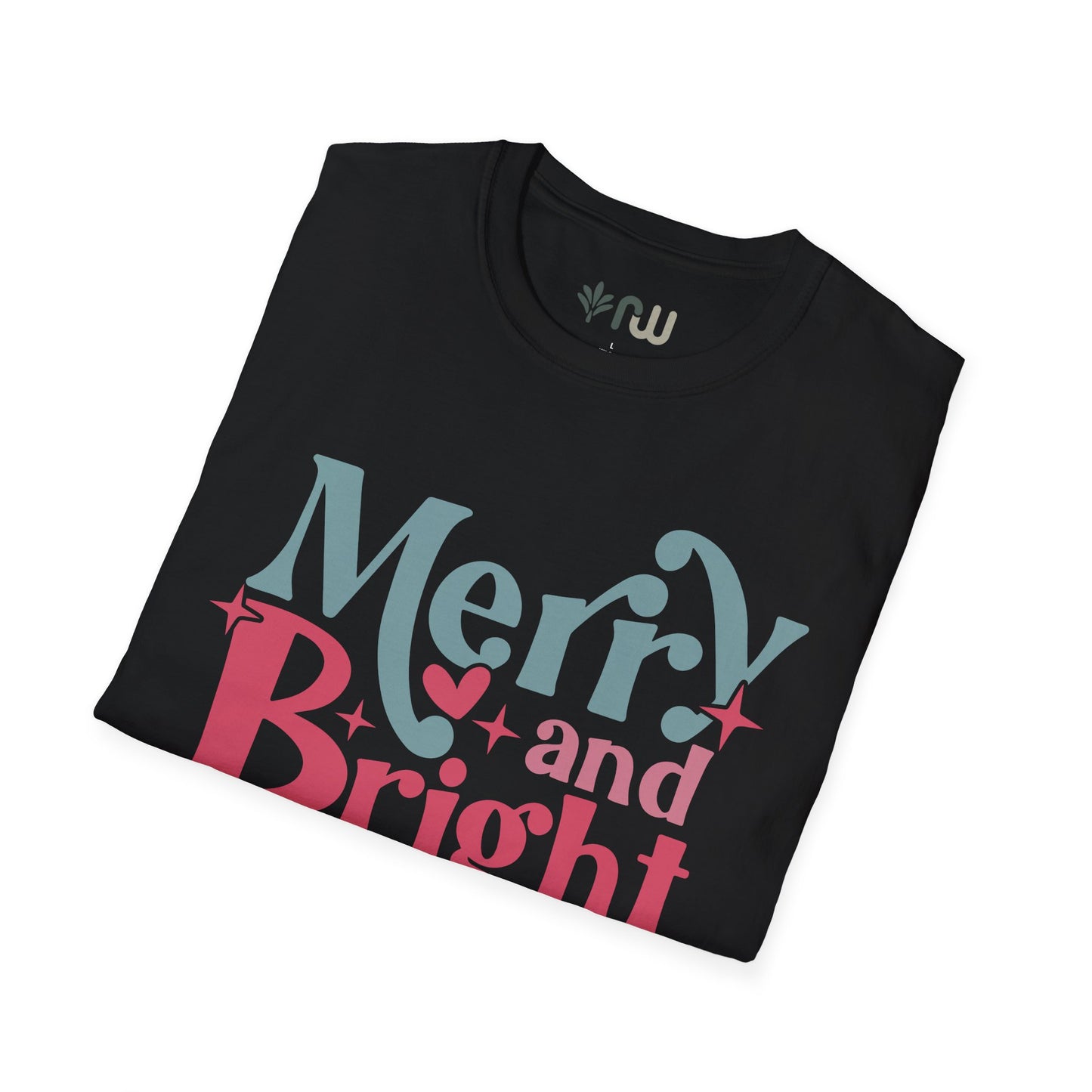 "Merry & Bright" - Softstyle T-Shirt