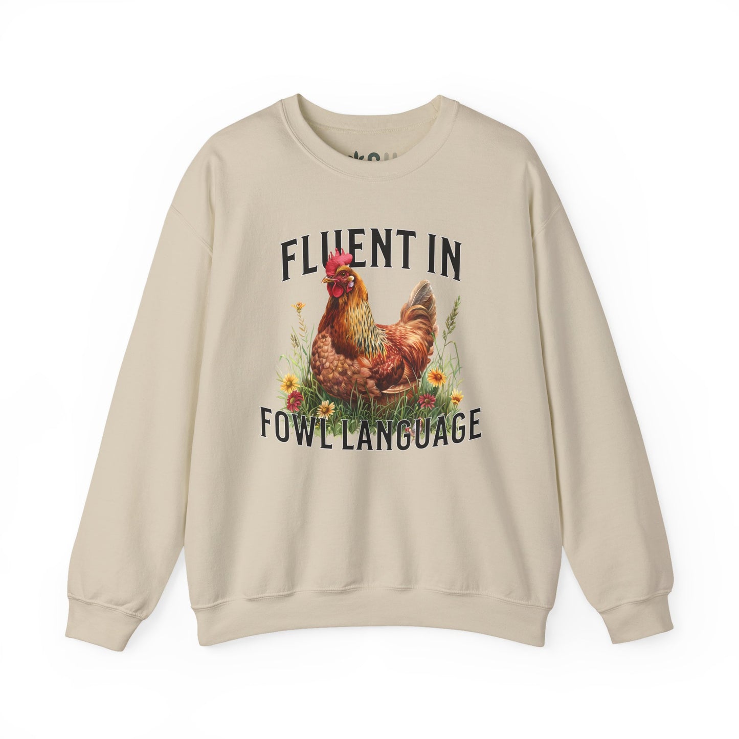 "Fluent in Fowl Language" Crewneck Sweatshirt