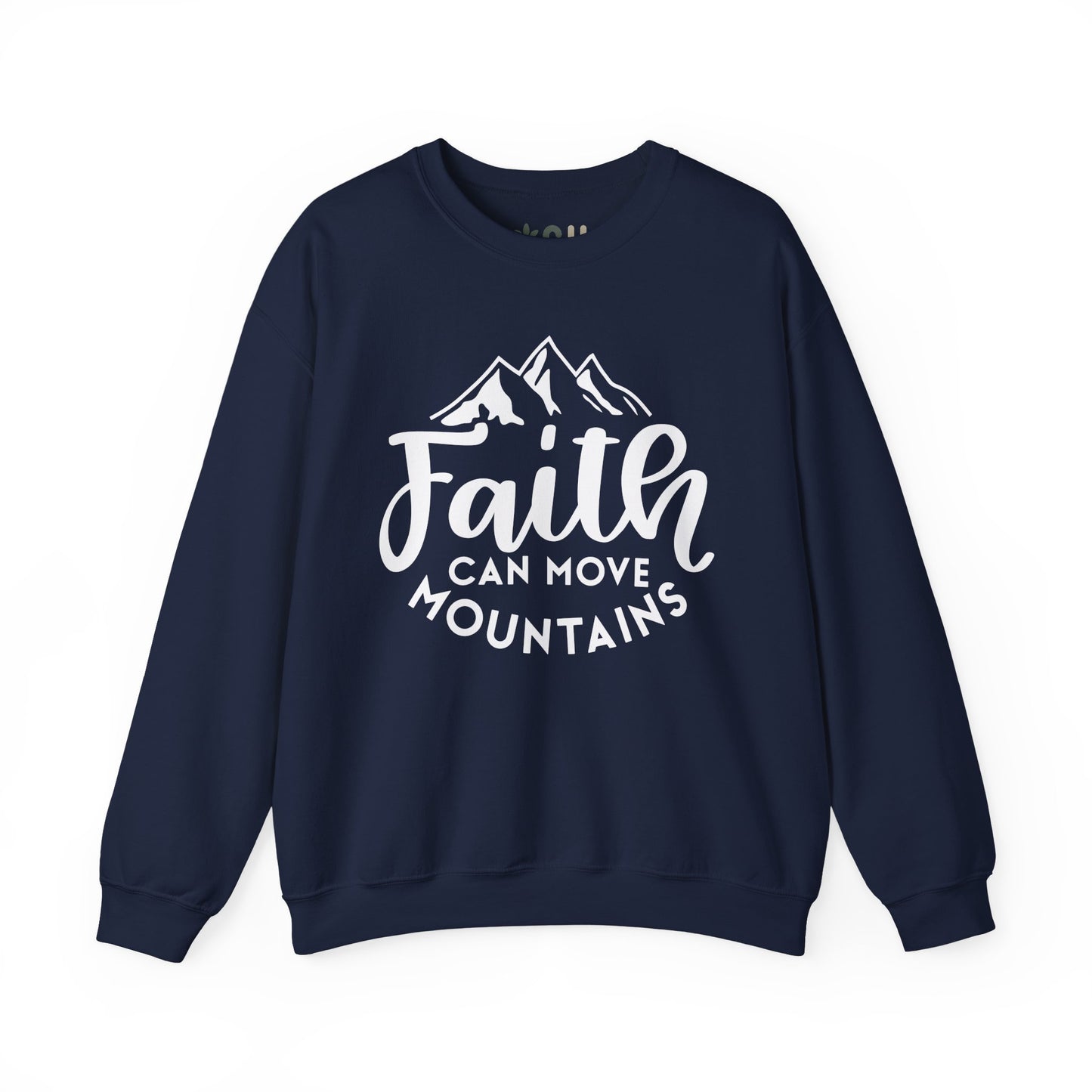 "Faith Can Move Mountains" Crewneck Sweatshirt