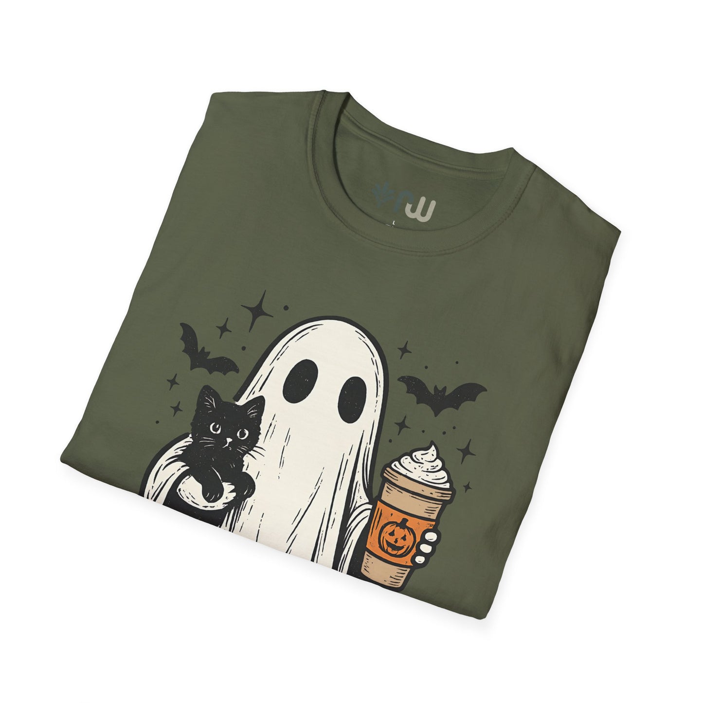 "Ghost and Cat" - Softstyle T-Shirt