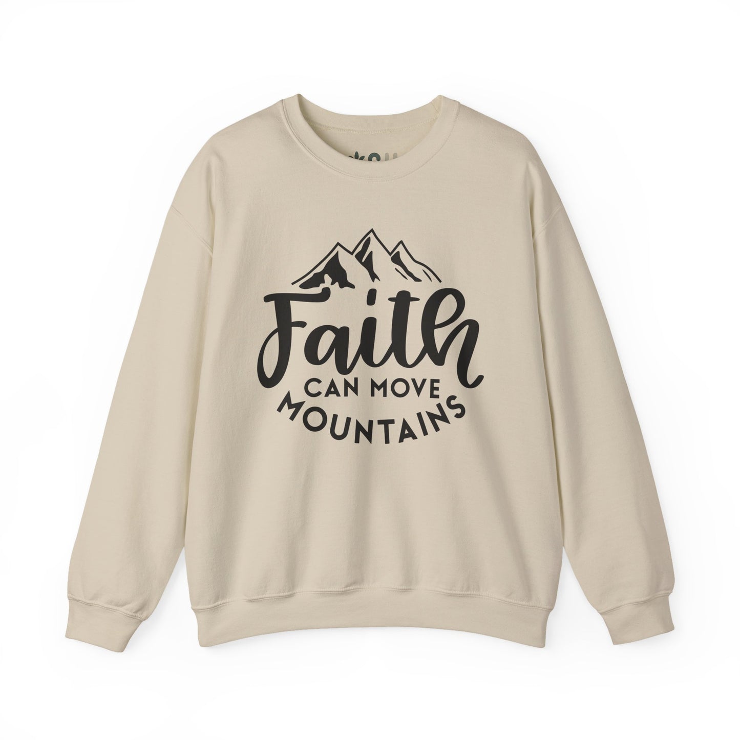 "Faith Can Move Mountains" Crewneck Sweatshirt