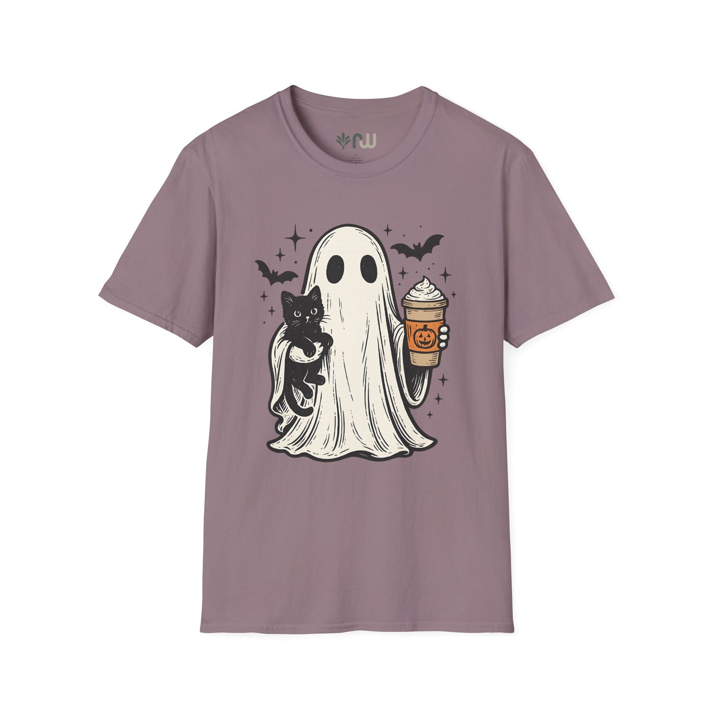 "Ghost and Cat" - Softstyle T-Shirt