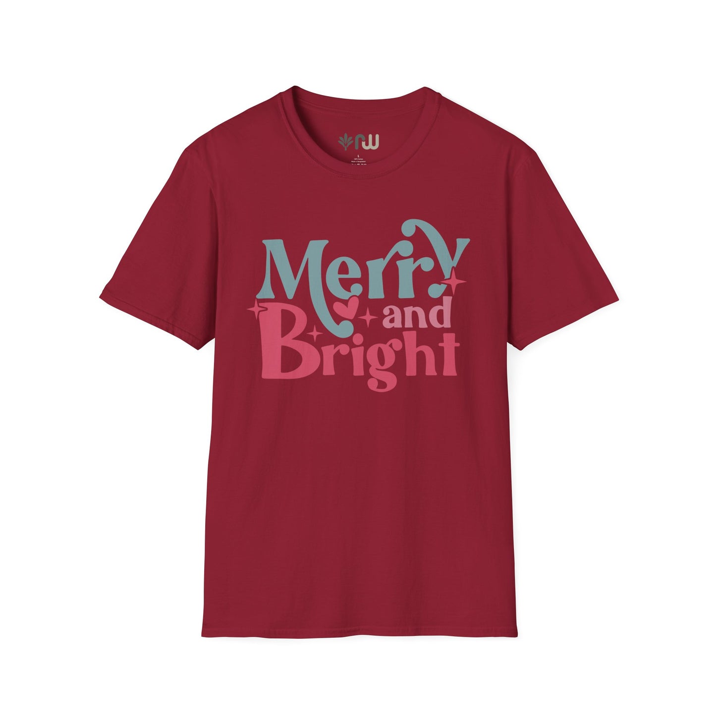"Merry & Bright" - Softstyle T-Shirt