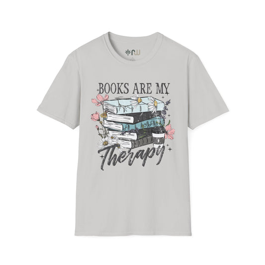 "Books are my Therapy" Softstyle T-Shirt