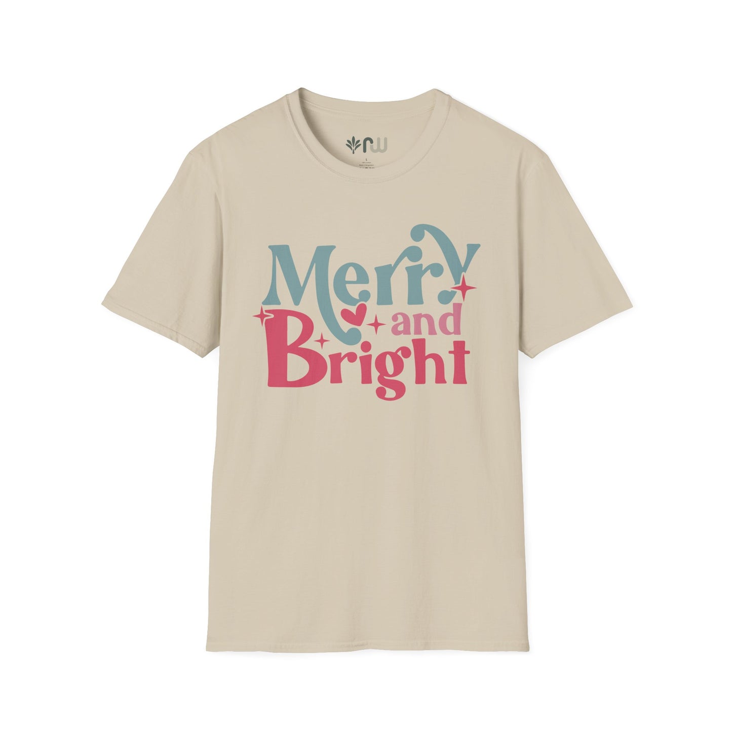 "Merry & Bright" - Softstyle T-Shirt
