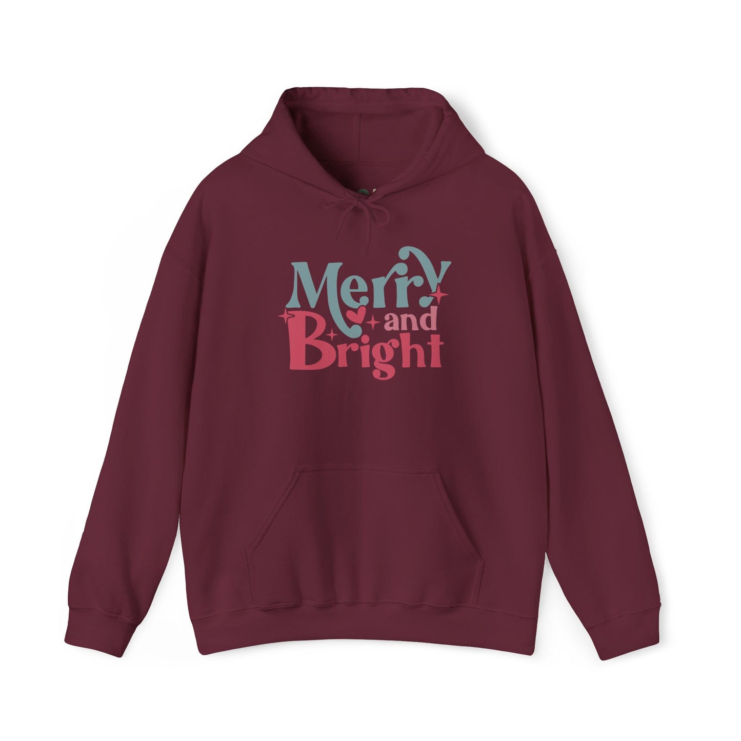 "Merry & Bright?" Hooded Sweatshirt