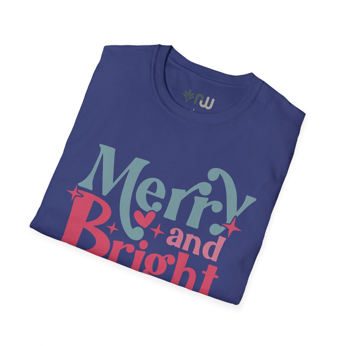 "Merry & Bright" - Softstyle T-Shirt