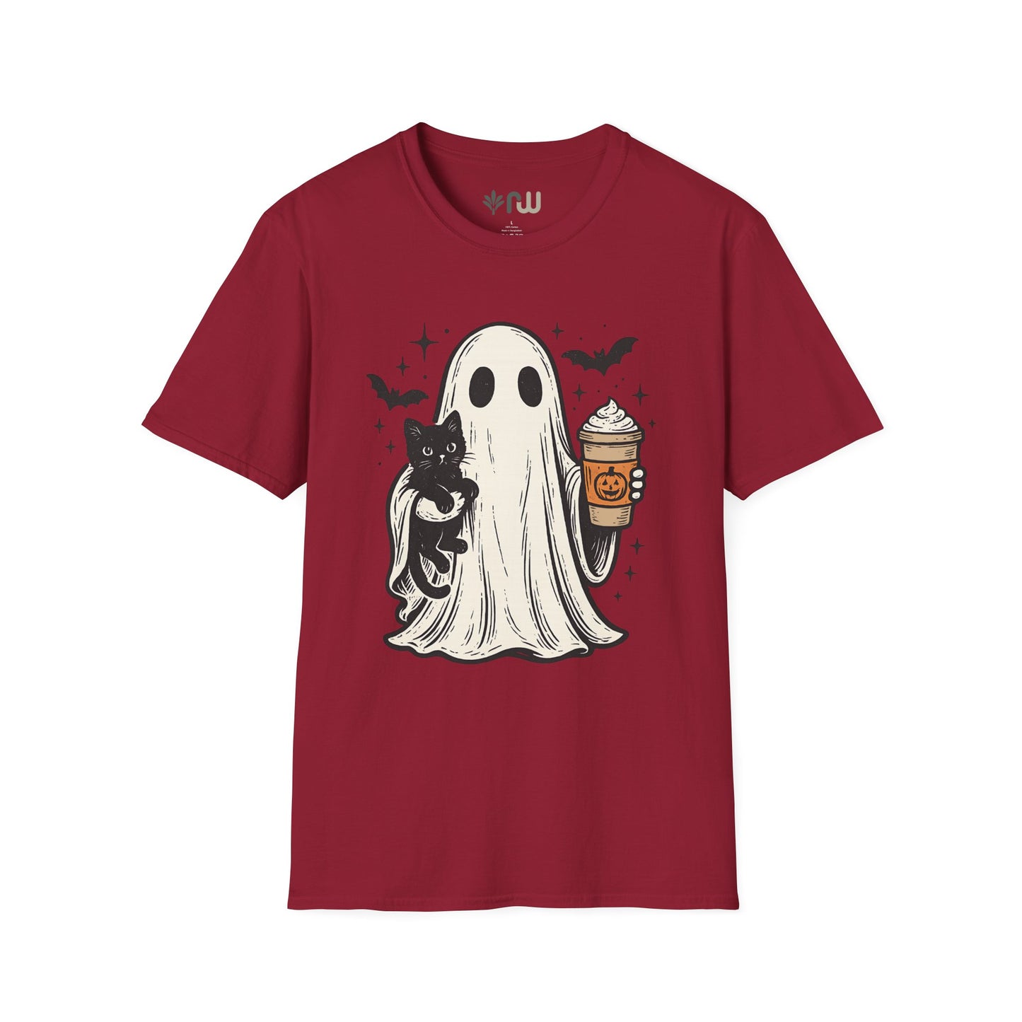 "Ghost and Cat" - Softstyle T-Shirt