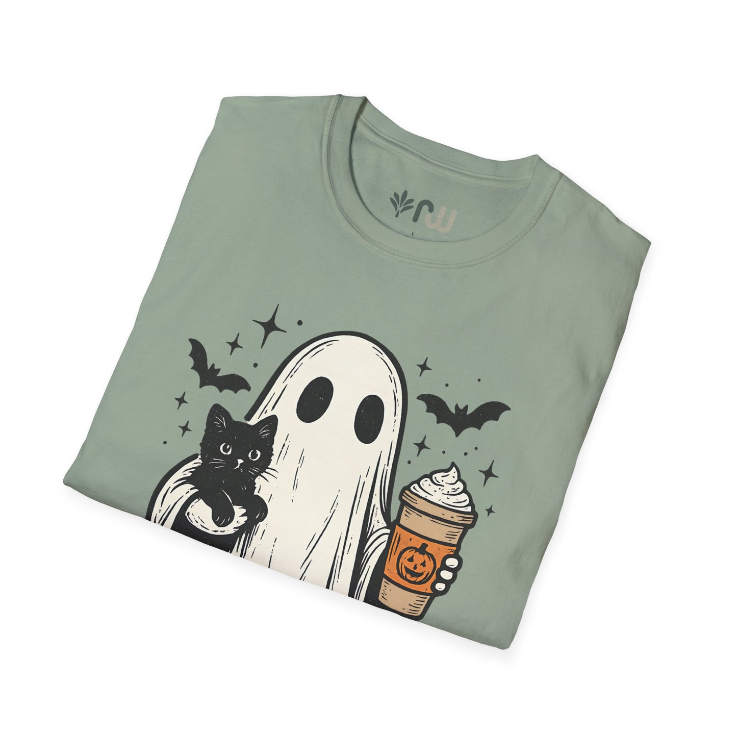 "Ghost and Cat" - Softstyle T-Shirt