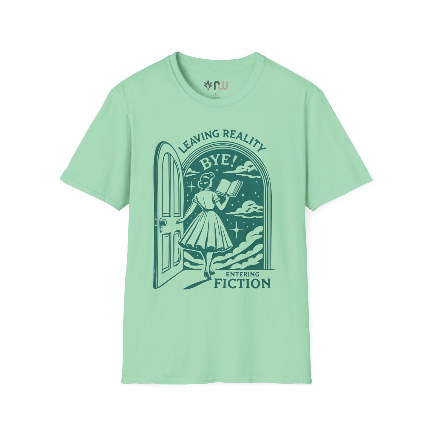 "Leaving Reality, Entering Fiction" Softstyle T-Shirt