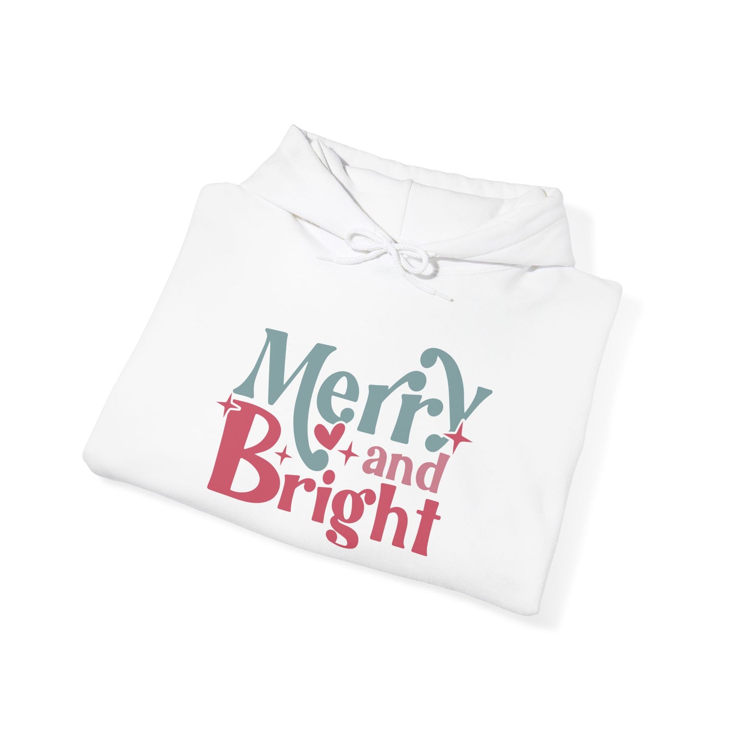 "Merry & Bright?" Hooded Sweatshirt