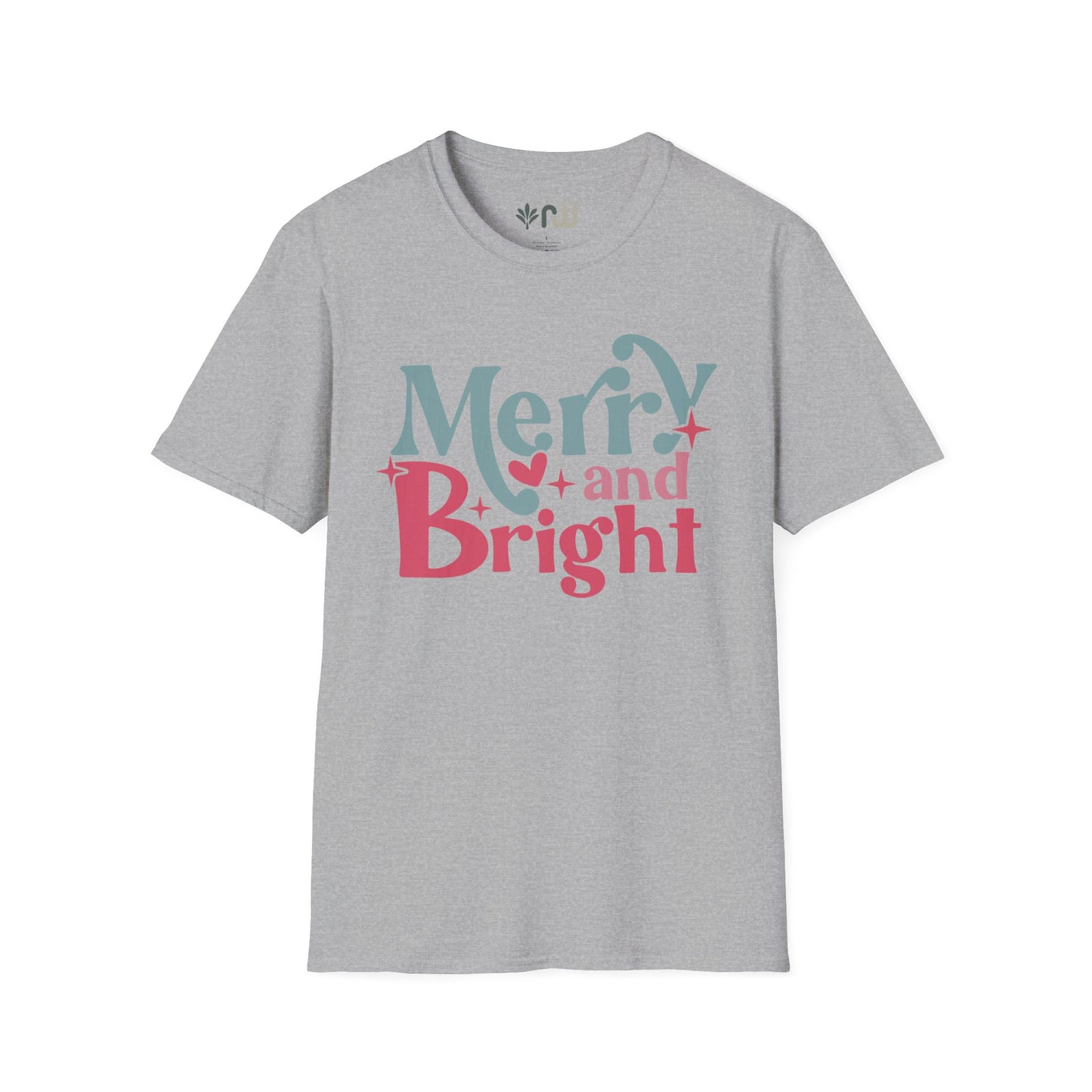 "Merry & Bright" - Softstyle T-Shirt