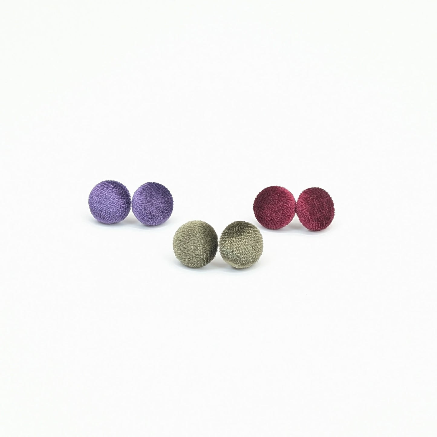 Sugar Plum Button Studs