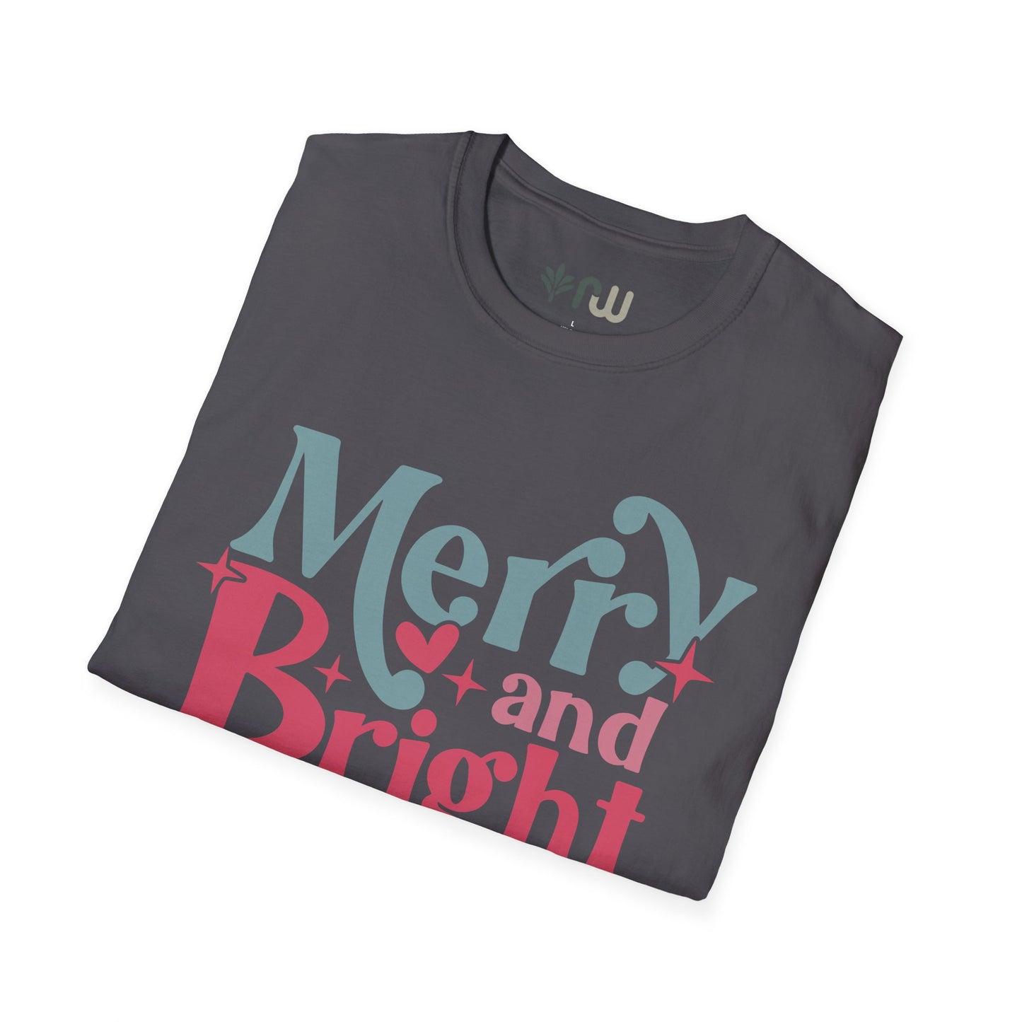 "Merry & Bright" - Softstyle T-Shirt
