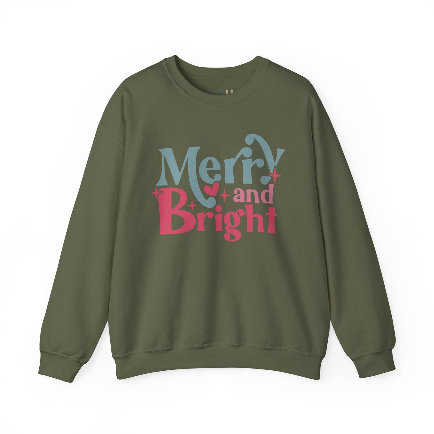 "Merry & Bright" - Crewneck Sweatshirt