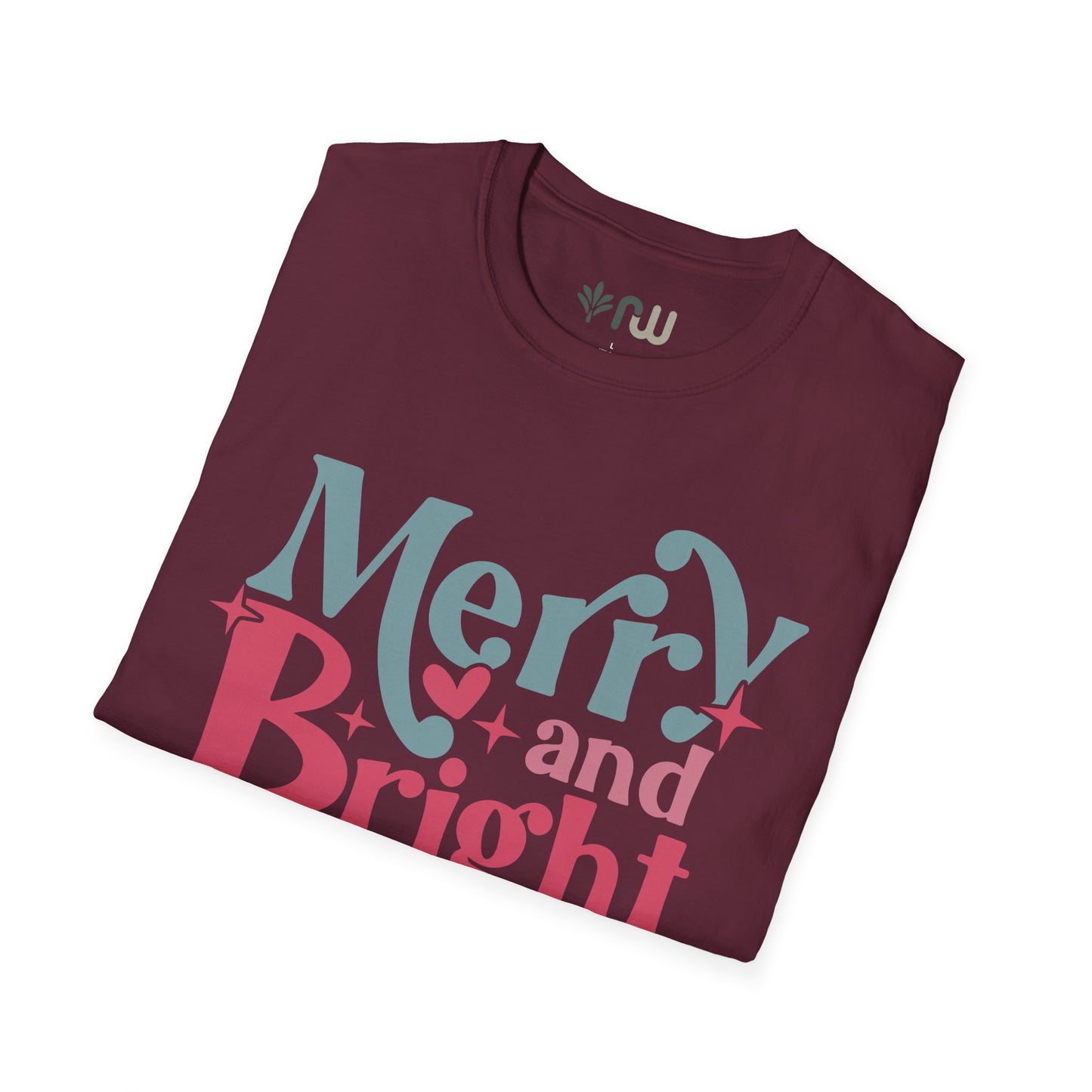 "Merry & Bright" - Softstyle T-Shirt