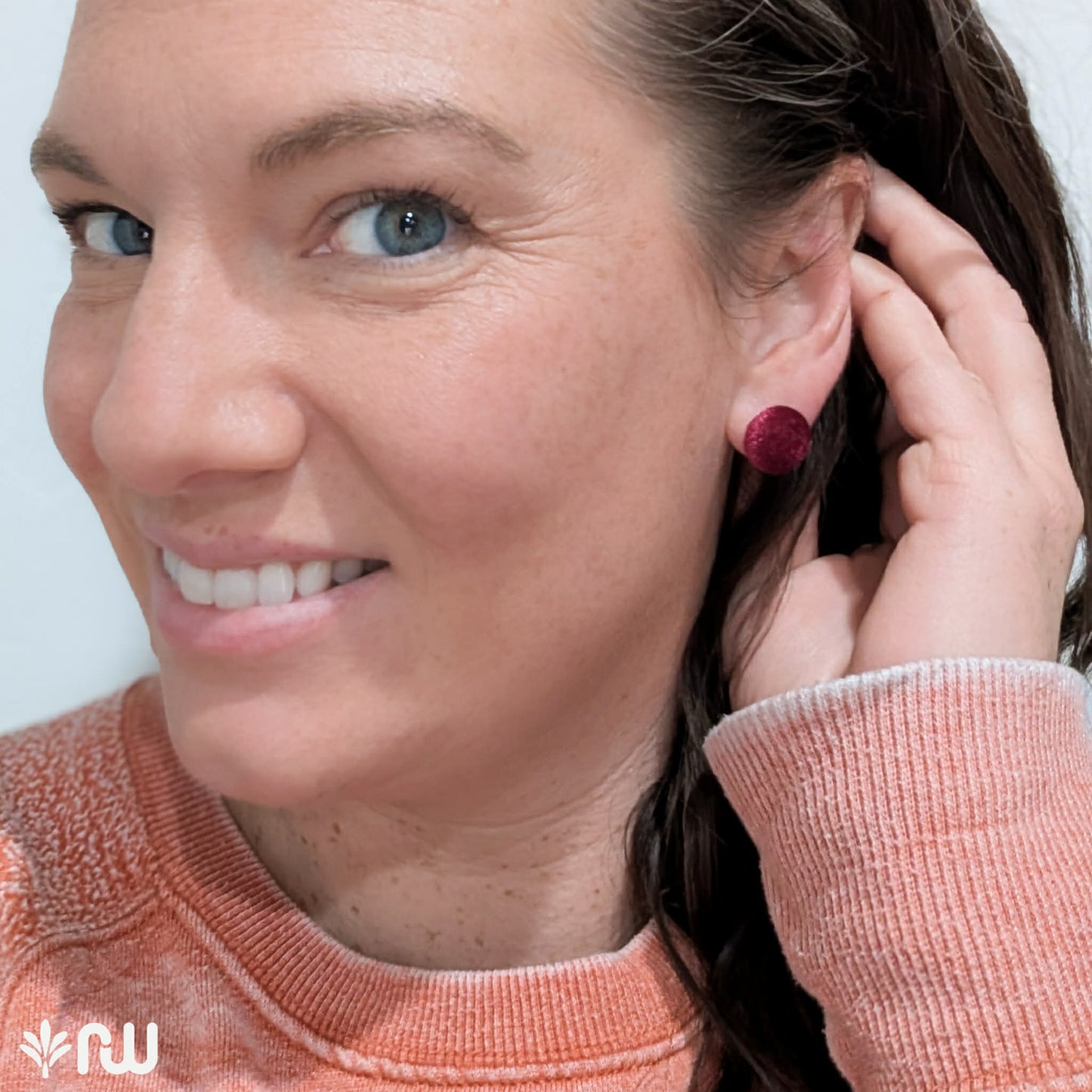 Sugar Plum Button Studs