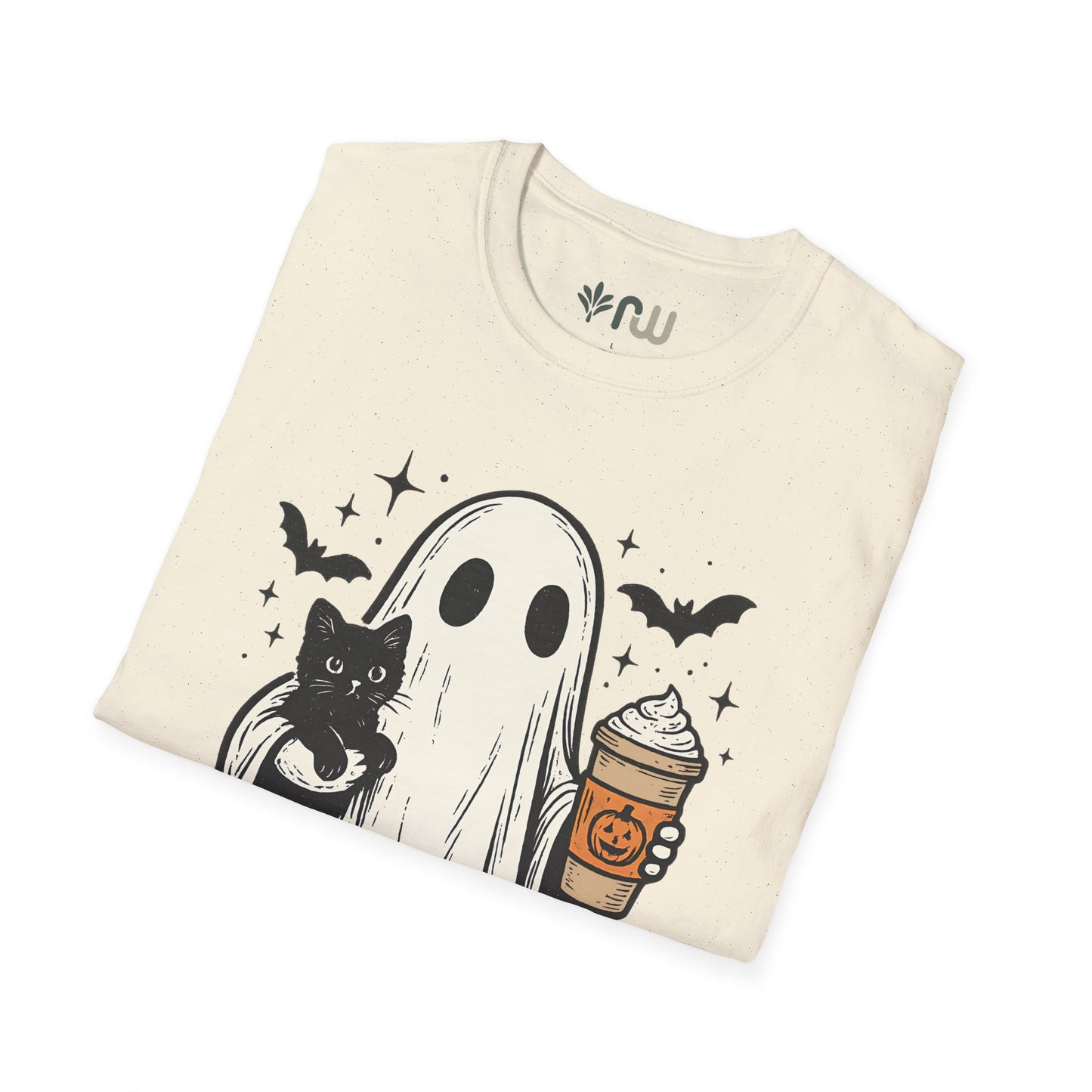"Ghost and Cat" - Softstyle T-Shirt