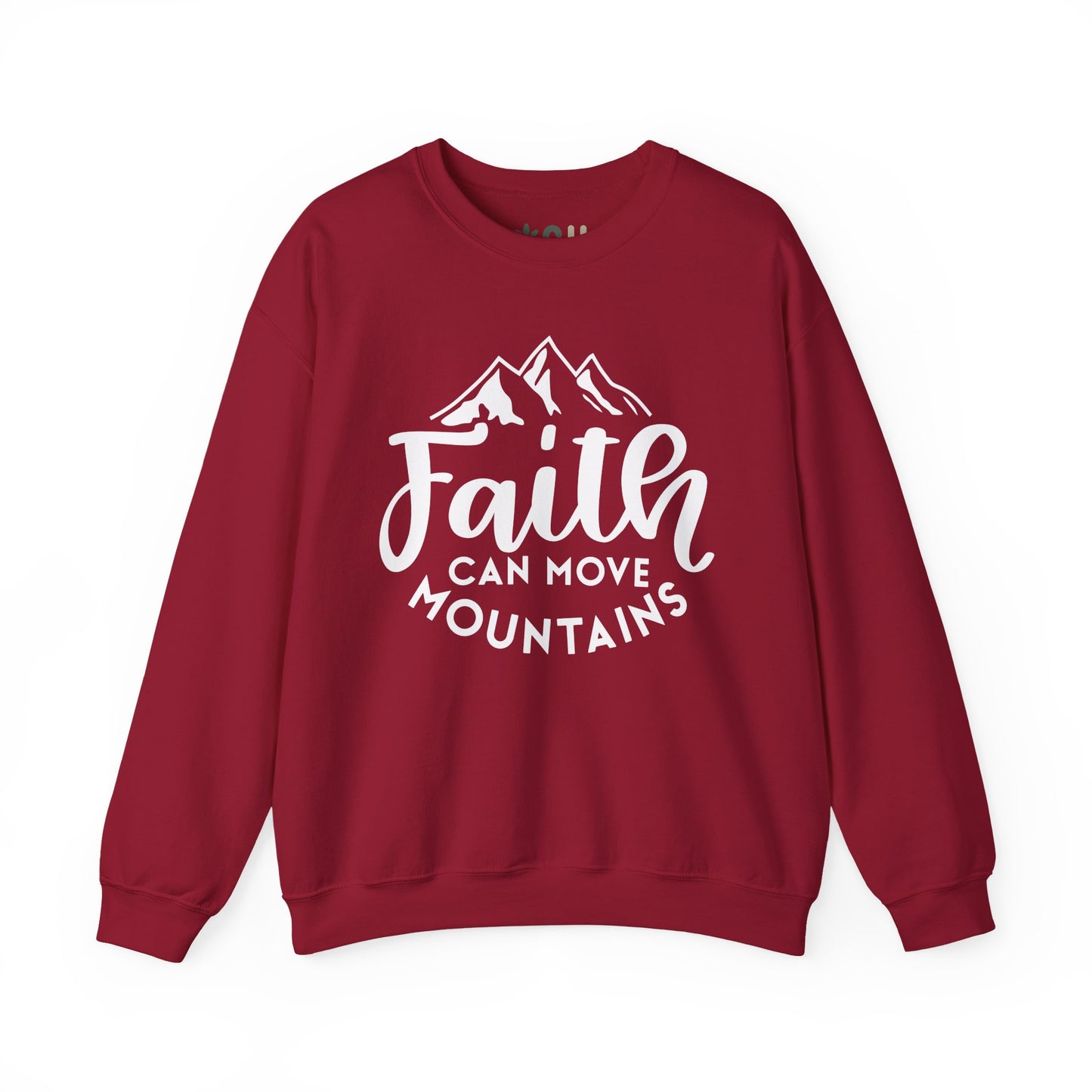 "Faith Can Move Mountains" Crewneck Sweatshirt