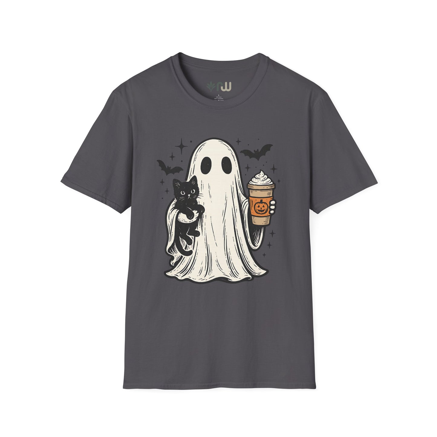 "Ghost and Cat" - Softstyle T-Shirt