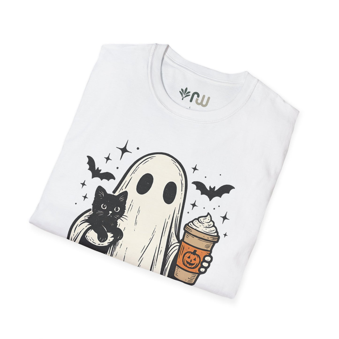 "Ghost and Cat" - Softstyle T-Shirt