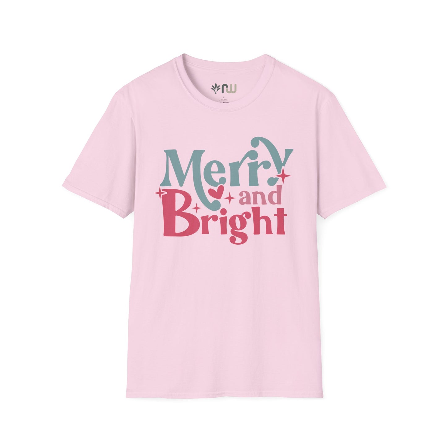 "Merry & Bright" - Softstyle T-Shirt