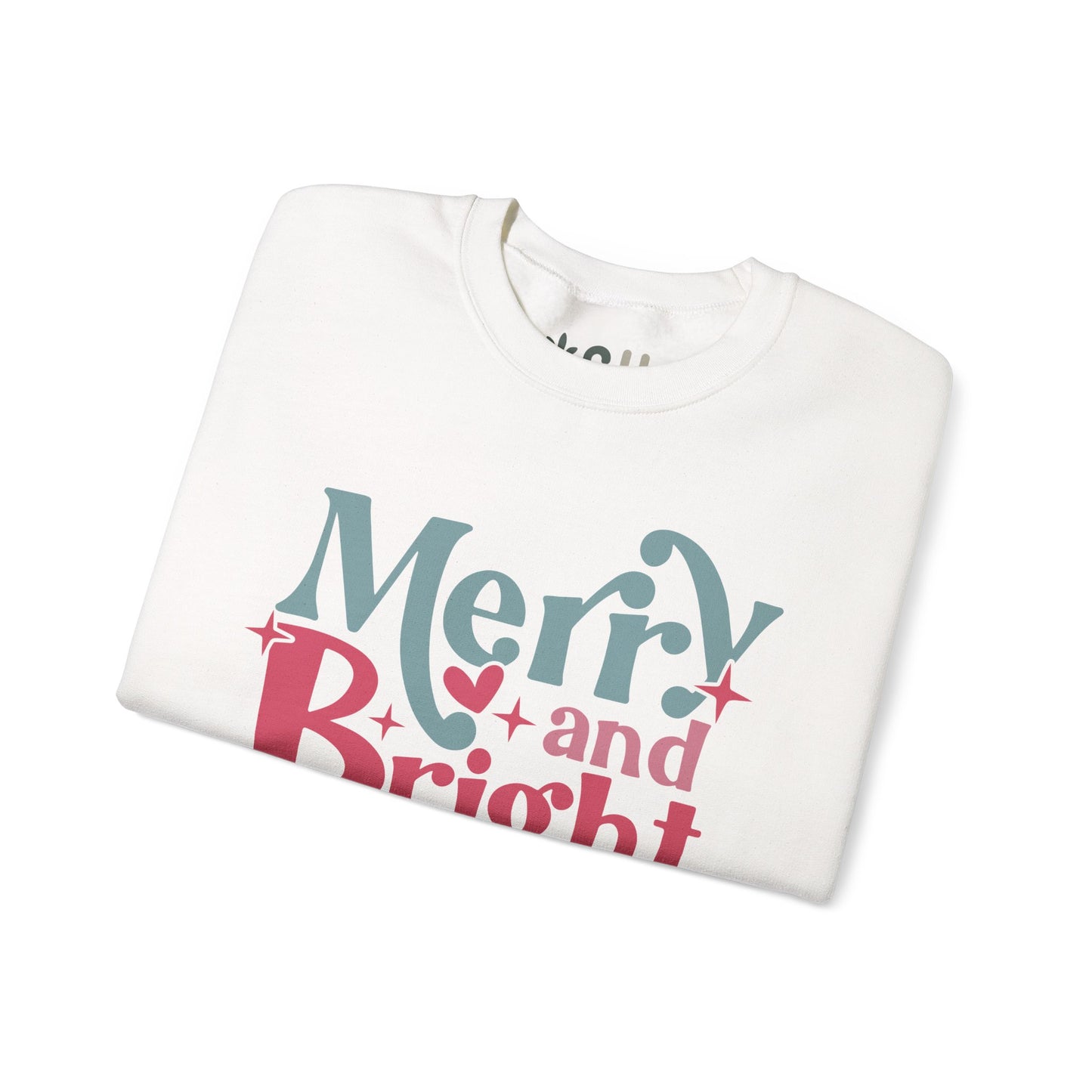"Merry & Bright" - Crewneck Sweatshirt