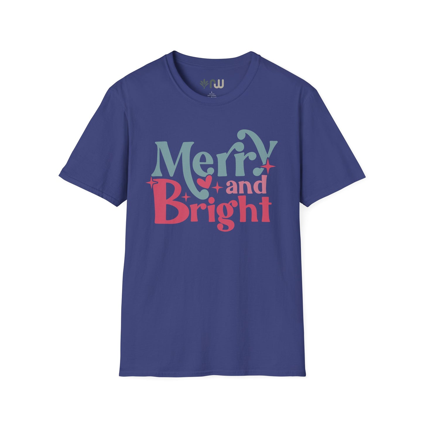 "Merry & Bright" - Softstyle T-Shirt