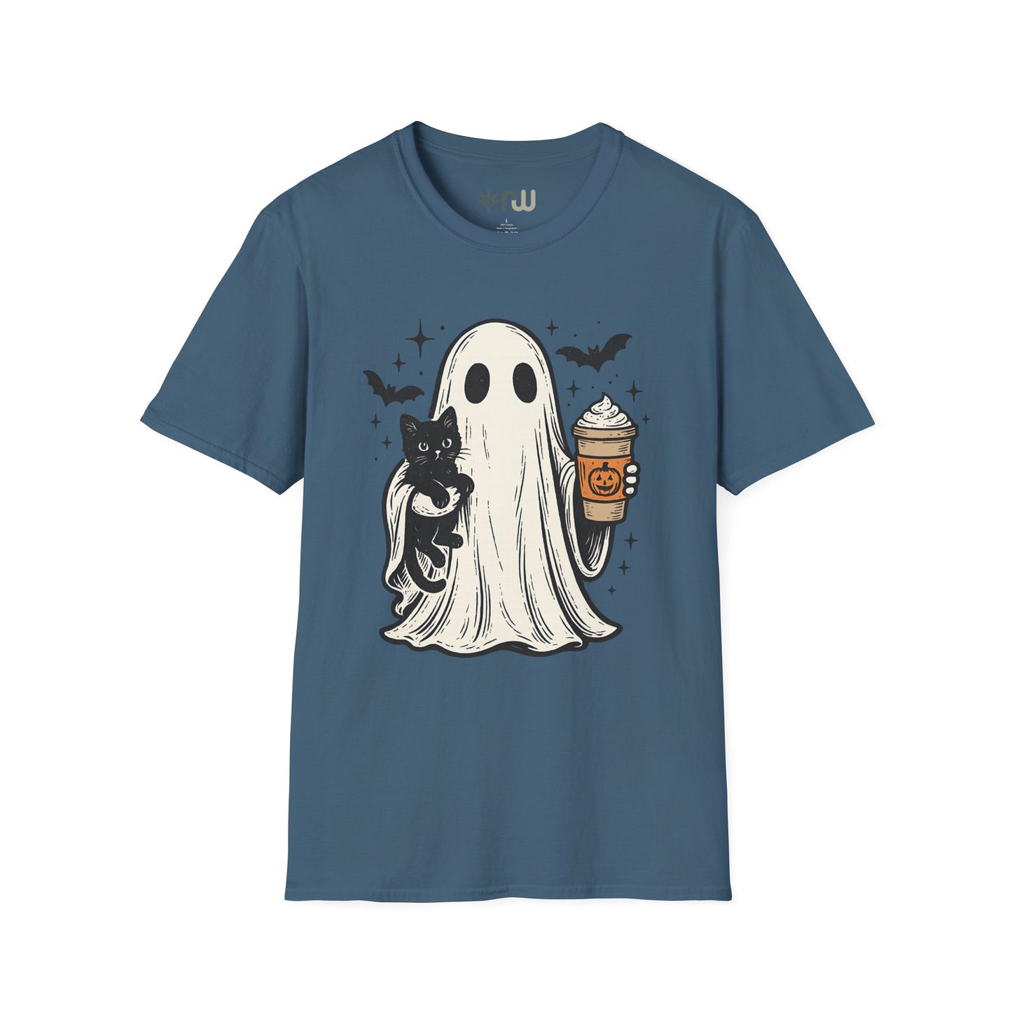 "Ghost and Cat" - Softstyle T-Shirt