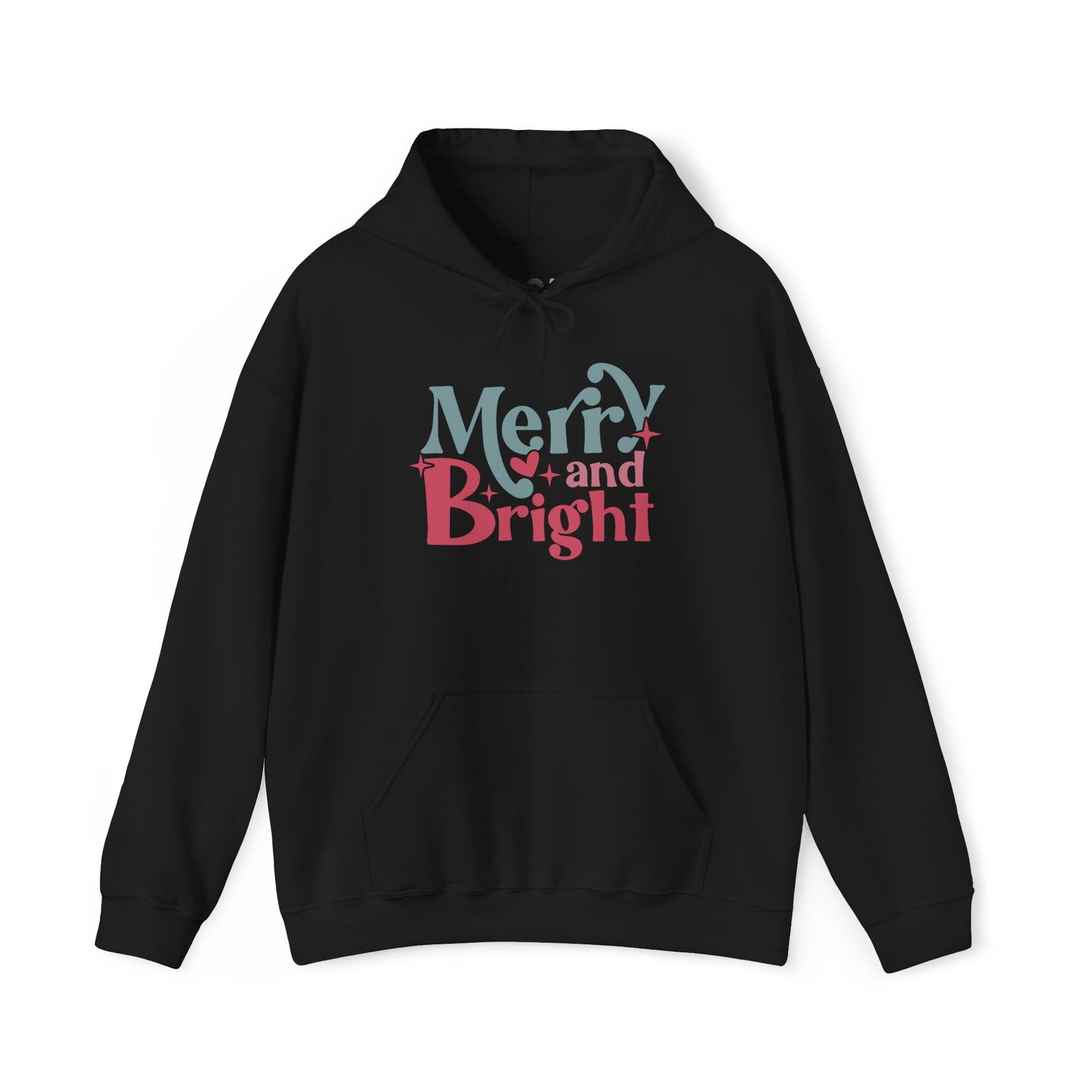 "Merry & Bright?" Hooded Sweatshirt
