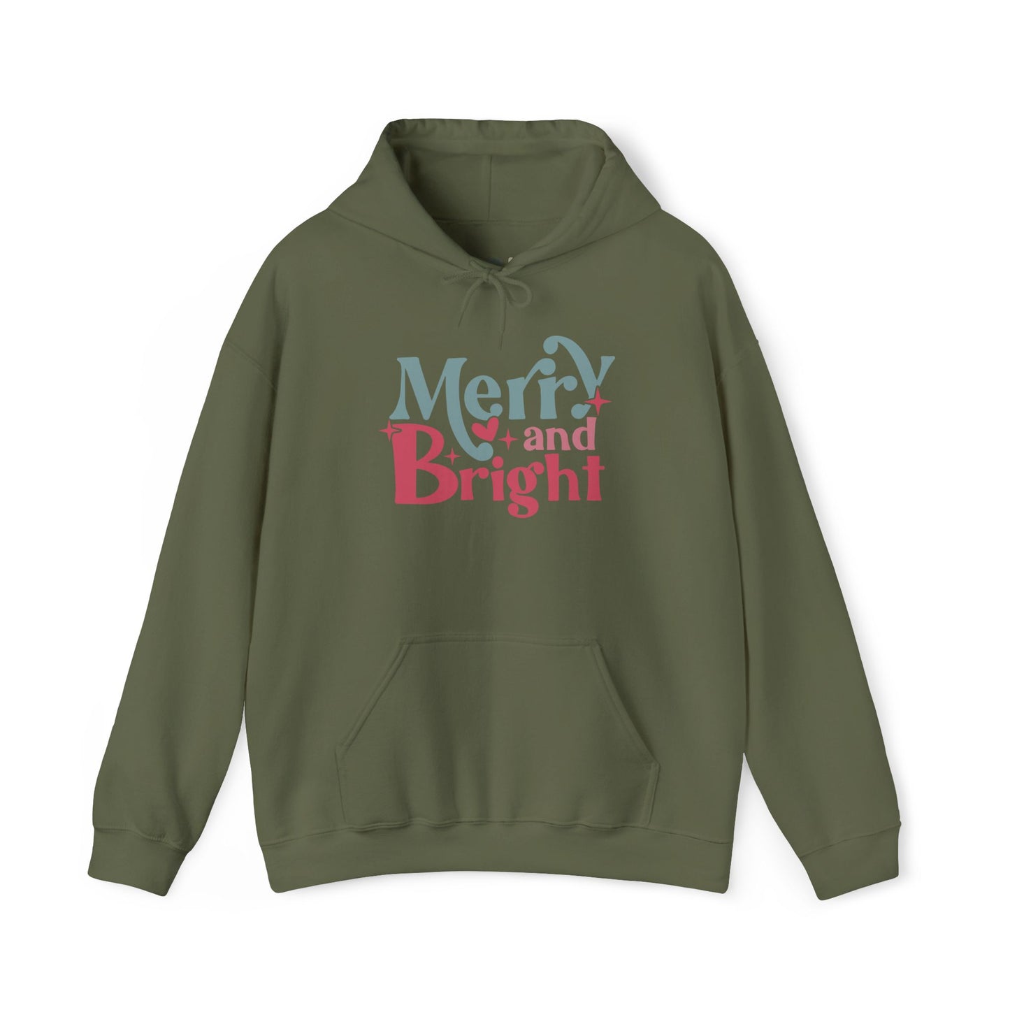 "Merry & Bright?" Hooded Sweatshirt
