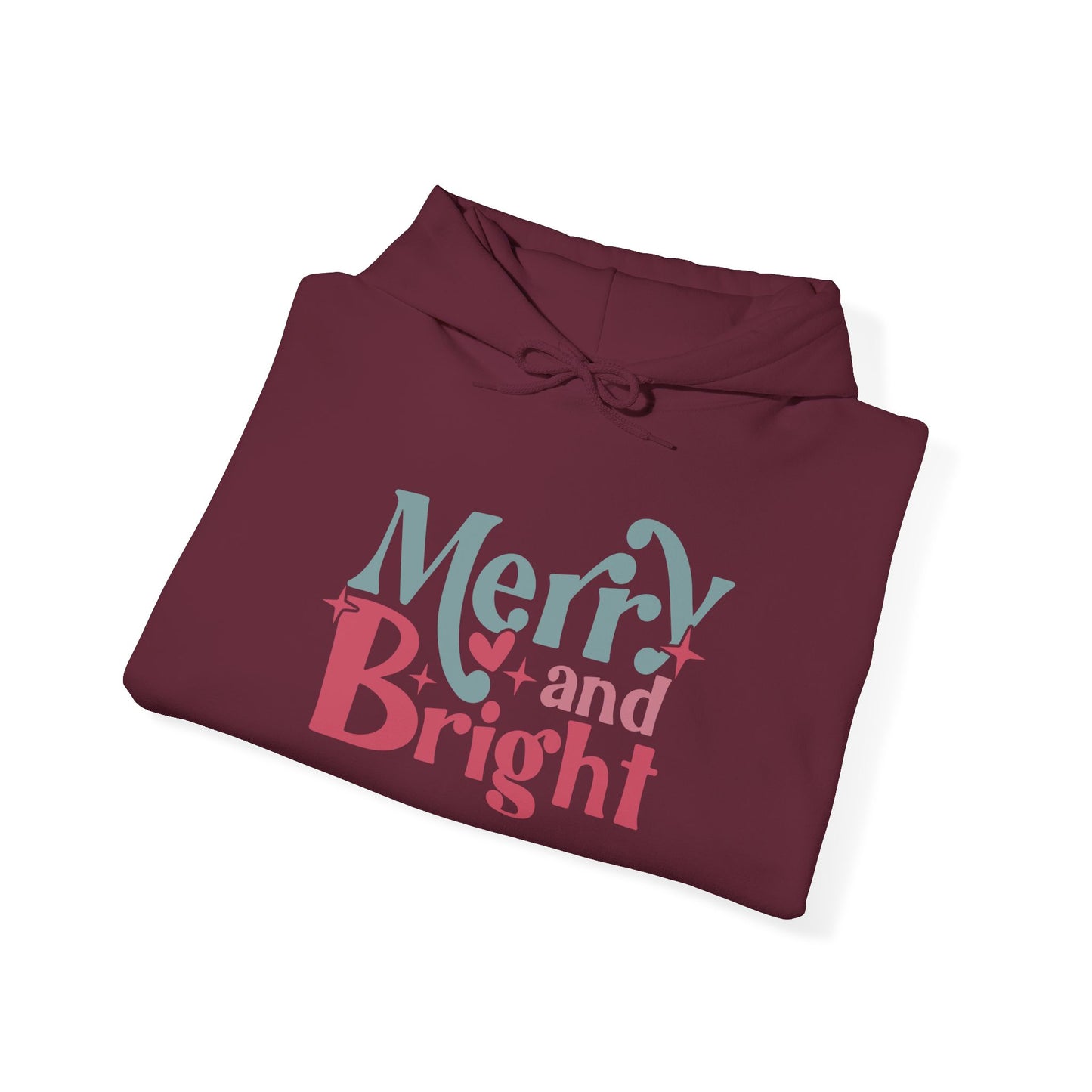 "Merry & Bright?" Hooded Sweatshirt