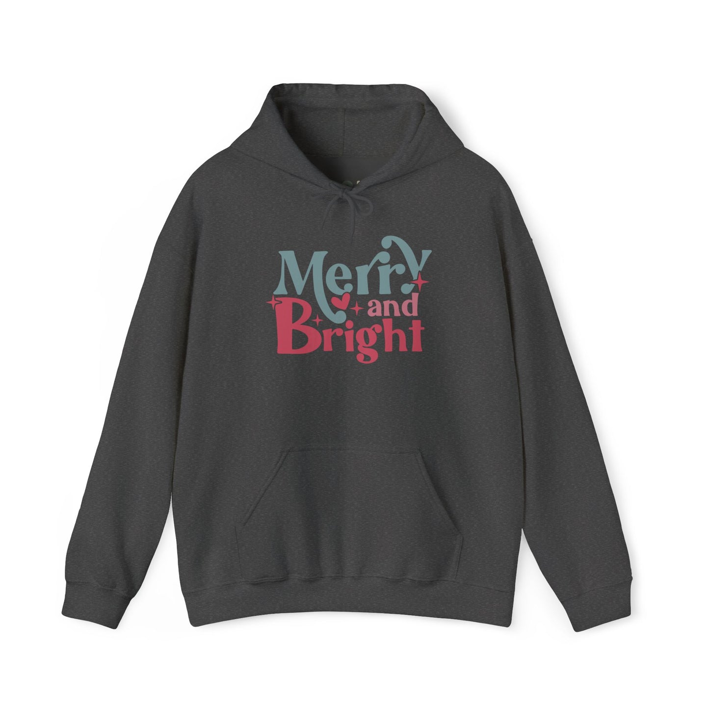 "Merry & Bright?" Hooded Sweatshirt
