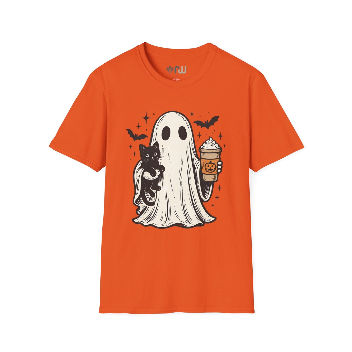 "Ghost and Cat" - Softstyle T-Shirt