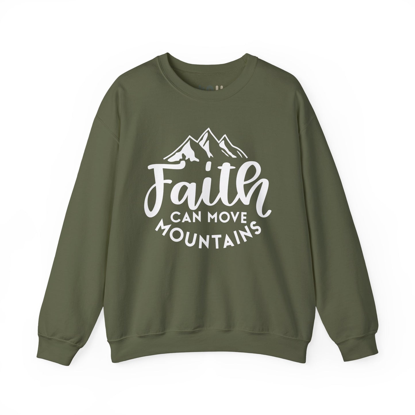 "Faith Can Move Mountains" Crewneck Sweatshirt