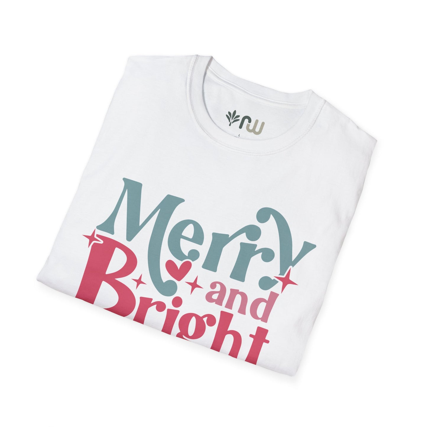 "Merry & Bright" - Softstyle T-Shirt