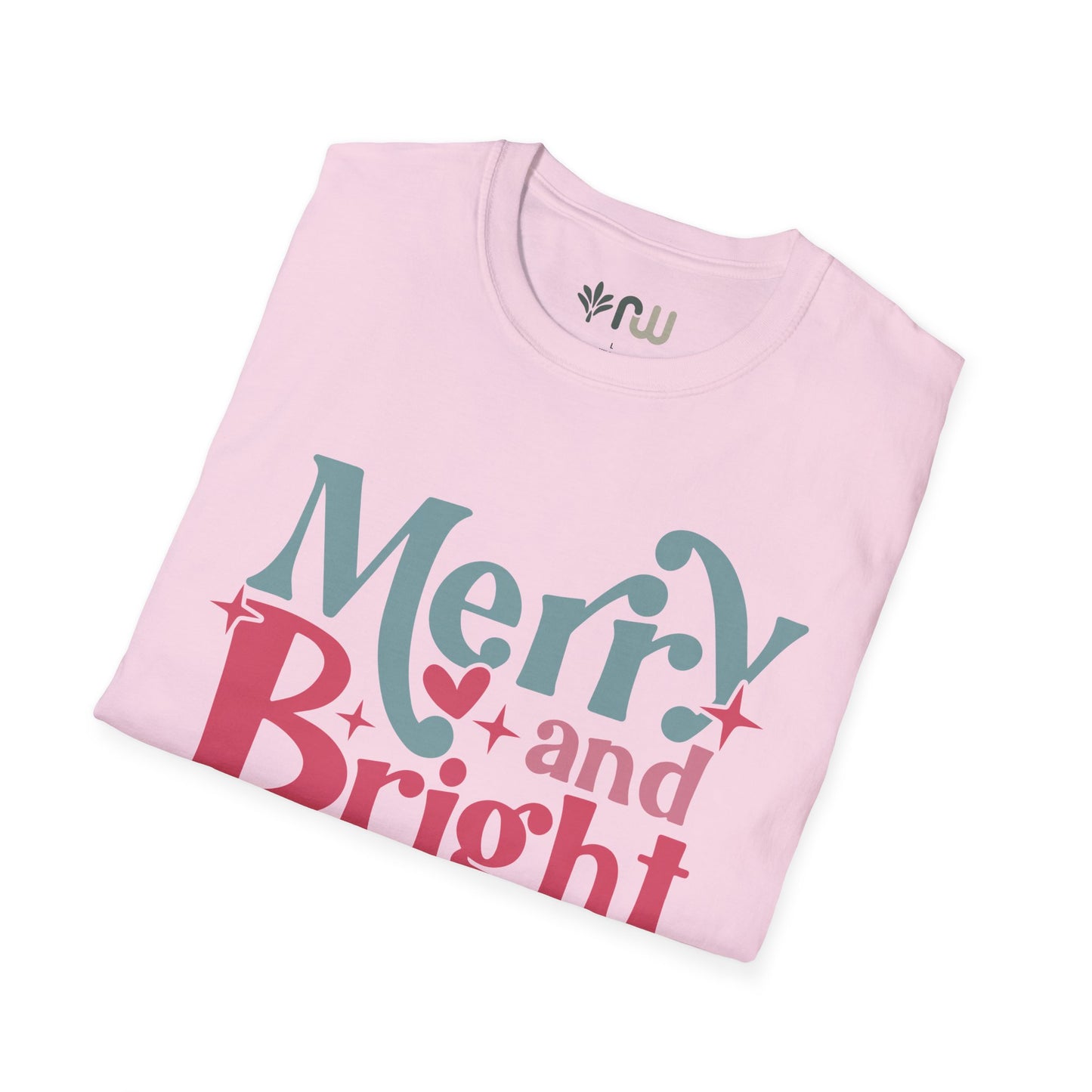 "Merry & Bright" - Softstyle T-Shirt