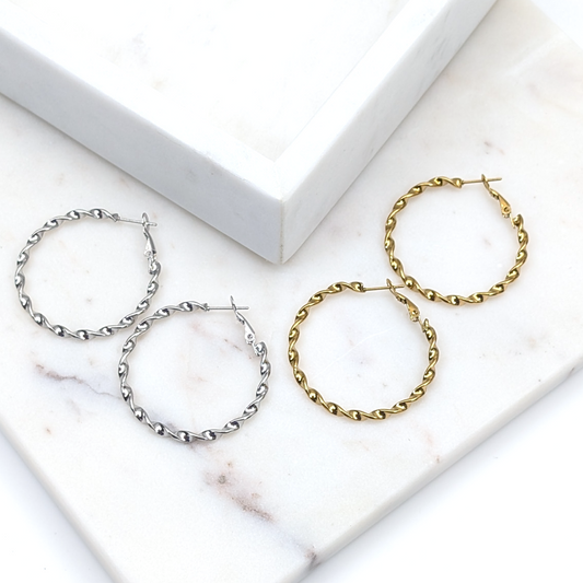 Twisted Hoop - 40mm