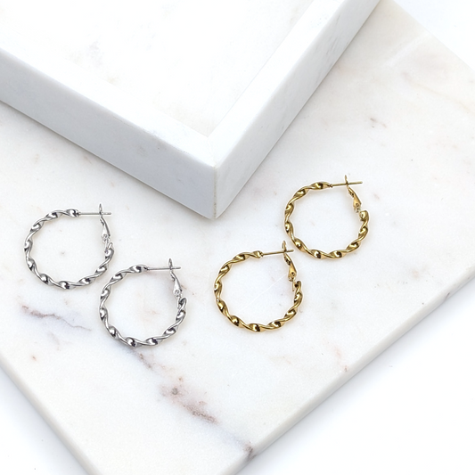 Twisted Hoop - 30mm