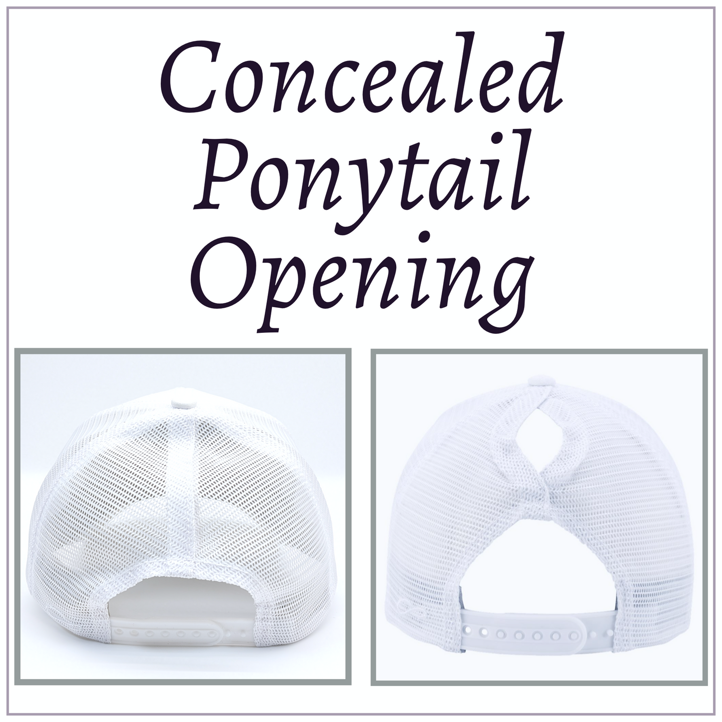 Ponytail Hat - Stronger than the Storm