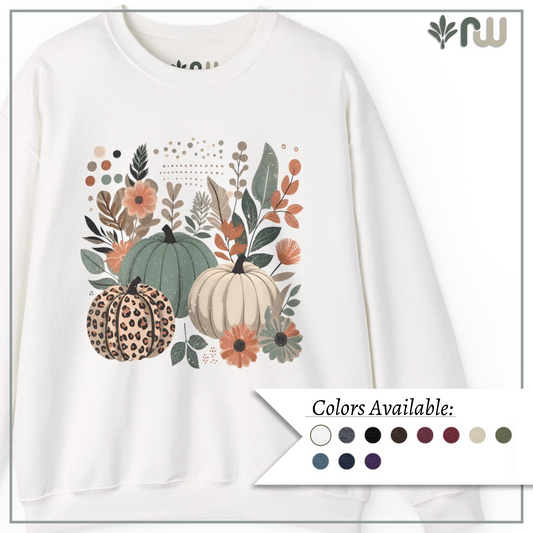 "Boho Pumpkins" - Crewneck Sweatshirt