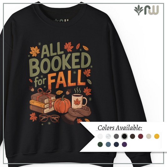 "All Booked for Fall" - Crewneck Sweatshirt